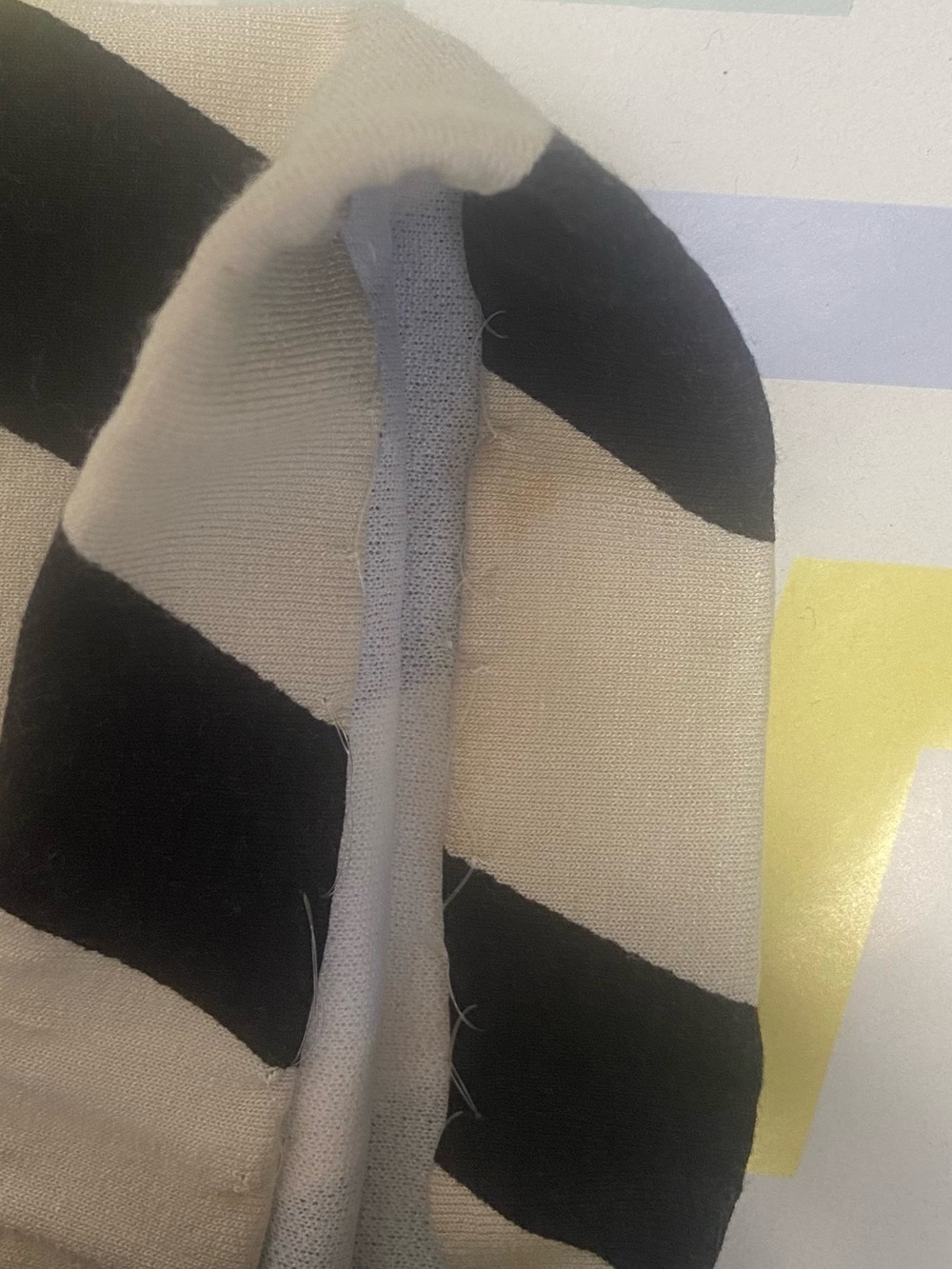 Joseph Ribkoff Black and White Geometric Zip Jacket - Picture 6 of 9